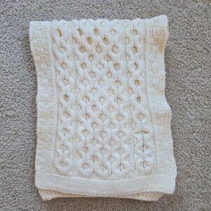 Ox Mountain Wear Merino Wool Scarf Honeycomb Design